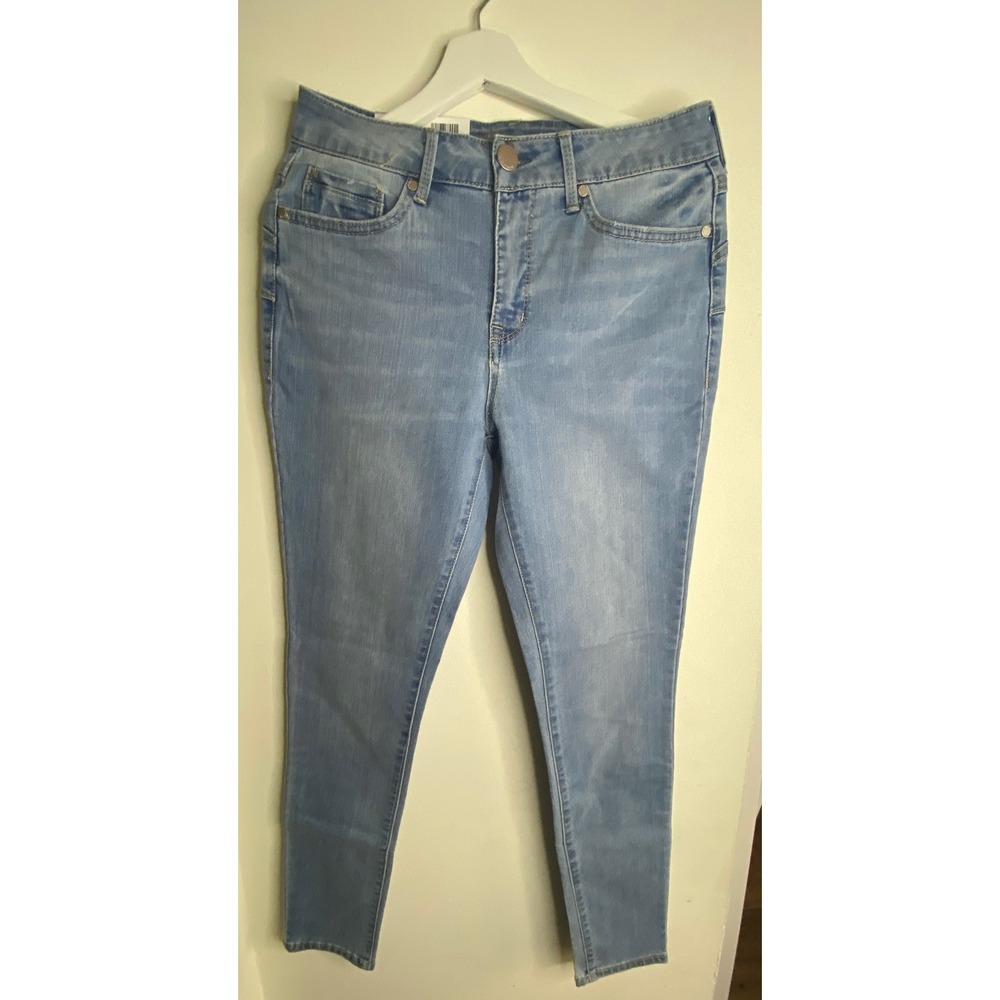 Seven7 Booty Shaper High Rise Legging Jeans Light Wash Good Morning 291033 Sz 6